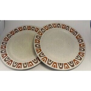 Vintage Metlox Luau 10.5" Dinner Plates (set of 2)